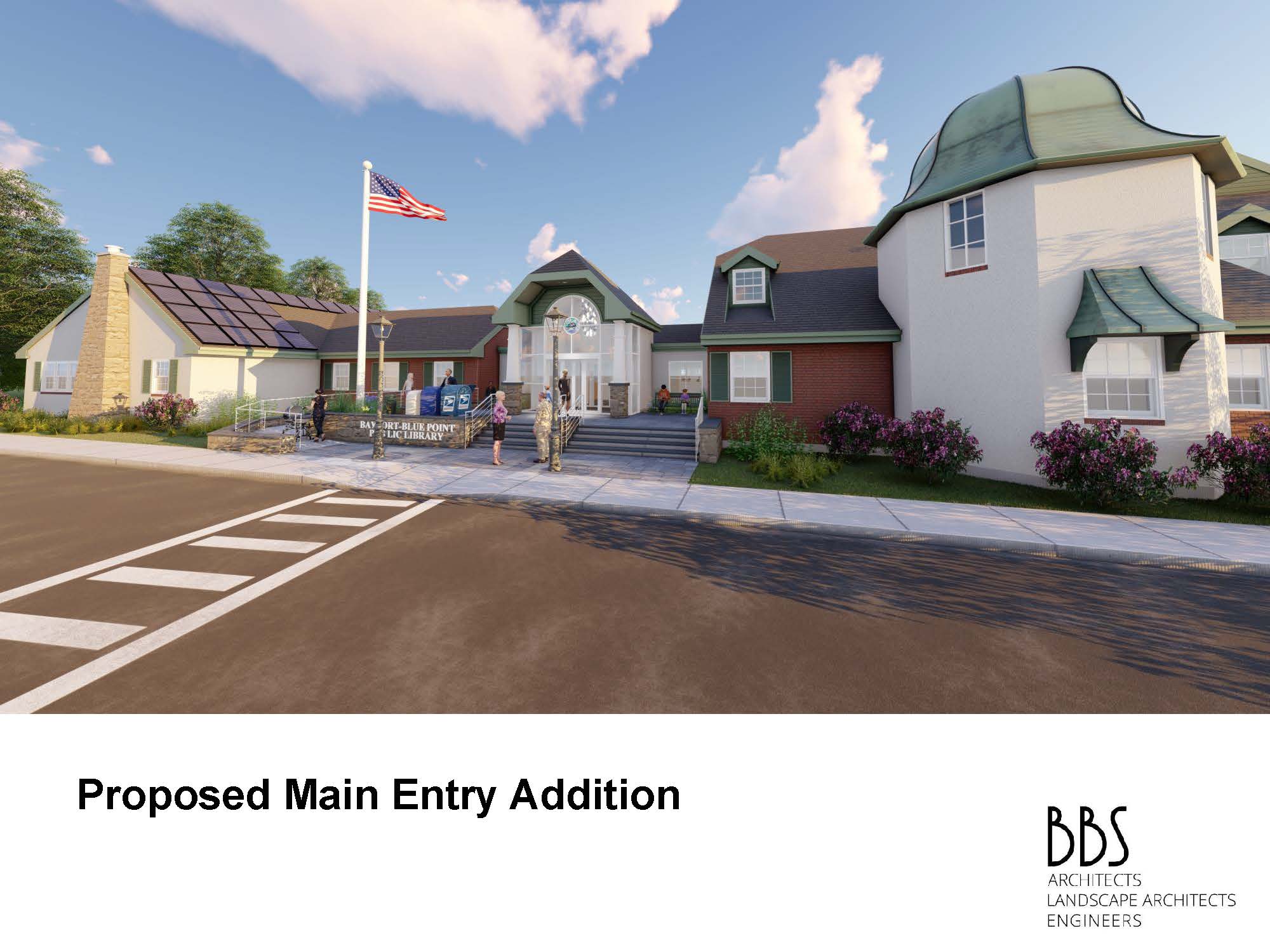 Drawing of the proposed main entry addition